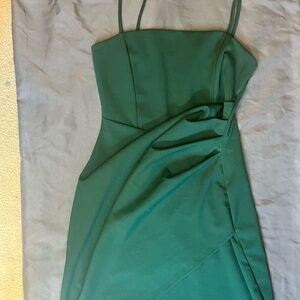 Windsor Asymmetrical Green Dress